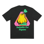 PALACE Nein Cheese Nein Egg T-Shirt Black Back Printing Short Sleeve Unisex P19TS295