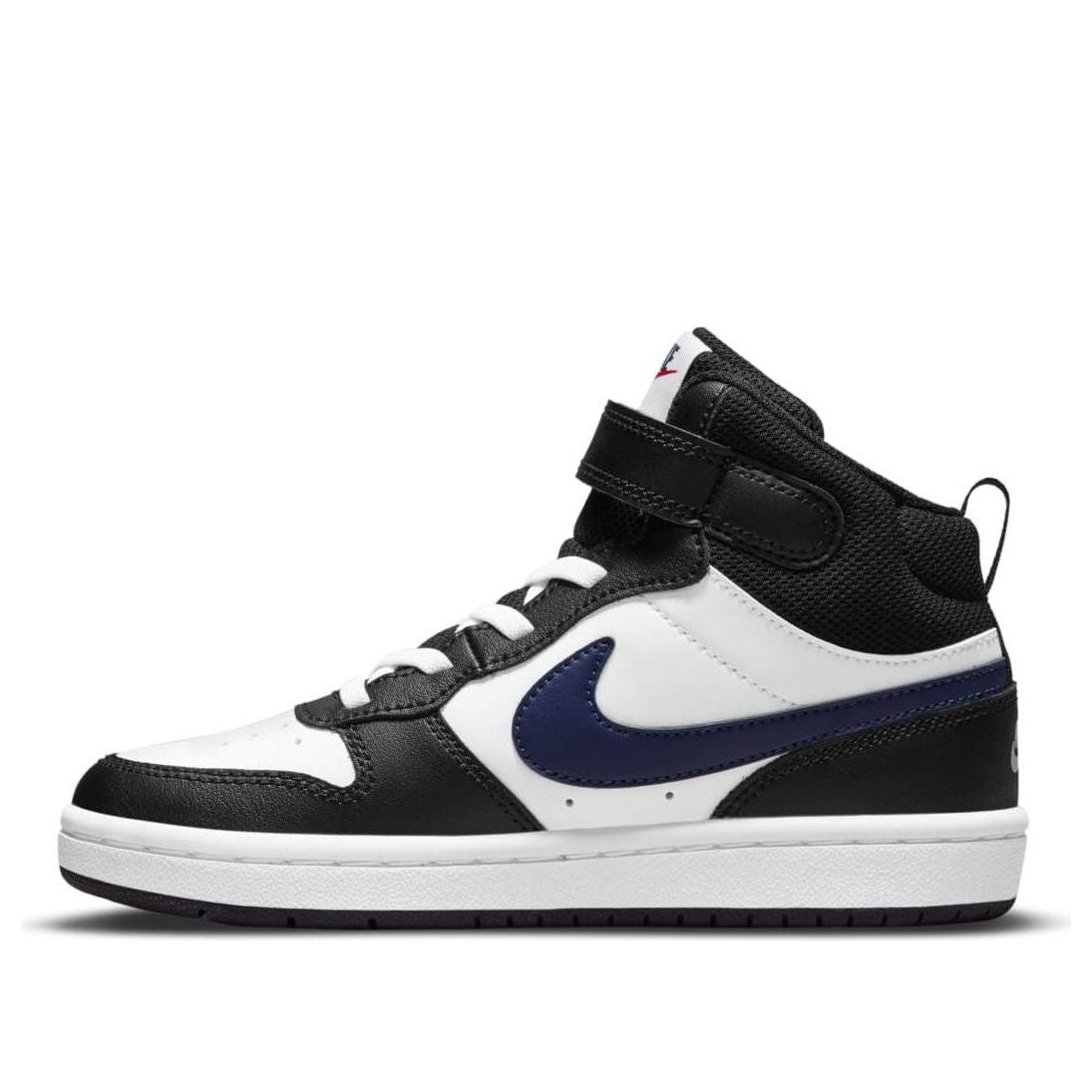 (PS) Nike Court Borough 2 Mid-Top Sneakers Black/White/Red DO5891-161