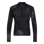 LOUIS VUITTON LV SS21 2054 Series Technical Print Half Zipper Long Sleeve For Men Black 1A8H7D