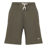 Nike SS22 Solid Color Drawstring Lacing Basketball Shorts Olive Green DQ5713-222
