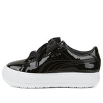 (WMNS) PUMA Suede Mayu Heart Patent 'Black White' 385967-02