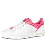 (WMNS) LOUIS VUITTON Front Row Sneakers 'White with Pink Monogram' 1AB1VK