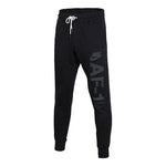 Men's Nike AF-1 Printing Knit Windproof Bundle Feet Long Pants/Trousers Black AH2031-010