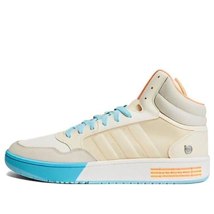 adidas Hoops 3.0 Mid Shoes 'Beige Blue' HP9946