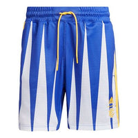 adidas x Eric Emanuel Crossover Ee Smr Short Mesh Breathable Straight Sports Basketball Shorts Blue H56399