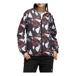 (WMNS) adidas neo Printing Hooded Jacket Black DW7813