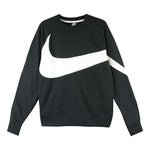 Nike BIG SWOOSH Large Logo Round Neck Pullover Black AR3089-012