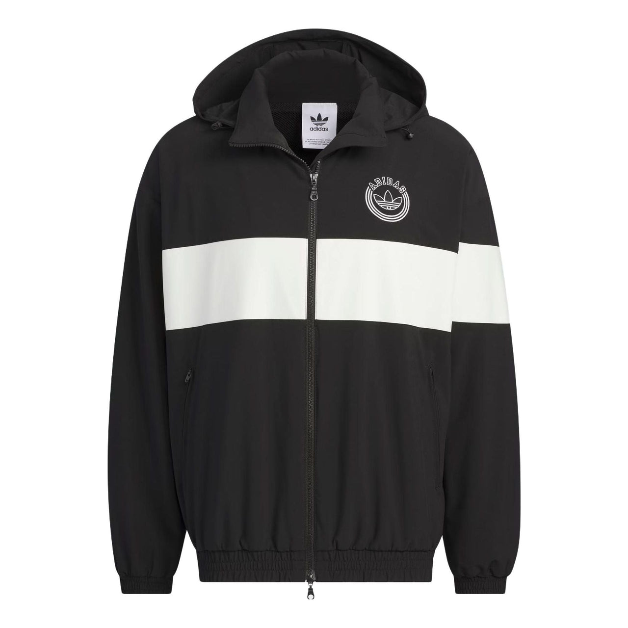 adidas Originals Rifta Windbreaker Jackets 'Black White' IU4793