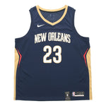 Nike Anthony Davis Icon Edition Swingman Jersey SW 'Dark Blue Gold' 864493-419