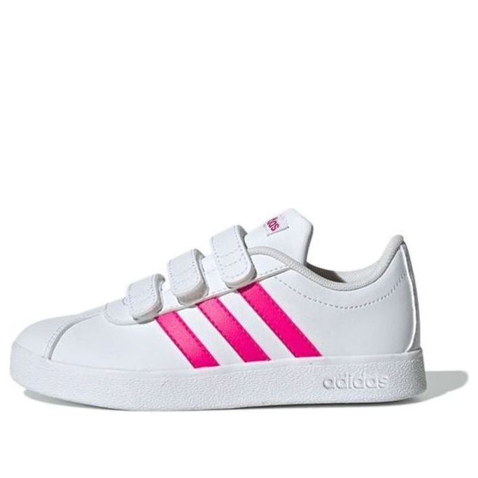 (PS) adidas VL Court 2.0 Cmf 'White Pink' EG3880