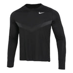 Men's Nike Sports Fitness Training Running Casual Long Sleeves Black T-Shirt DD6022-010