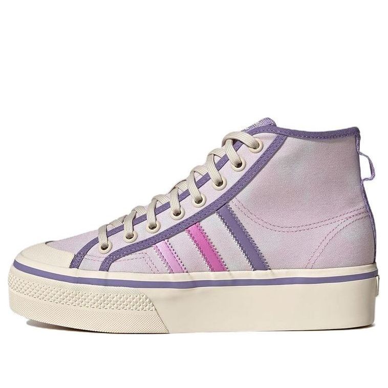 (WMNS) adidas Nizza Platform Mid Shoes 'Almost Pink   Pulse Lilac' GX4608