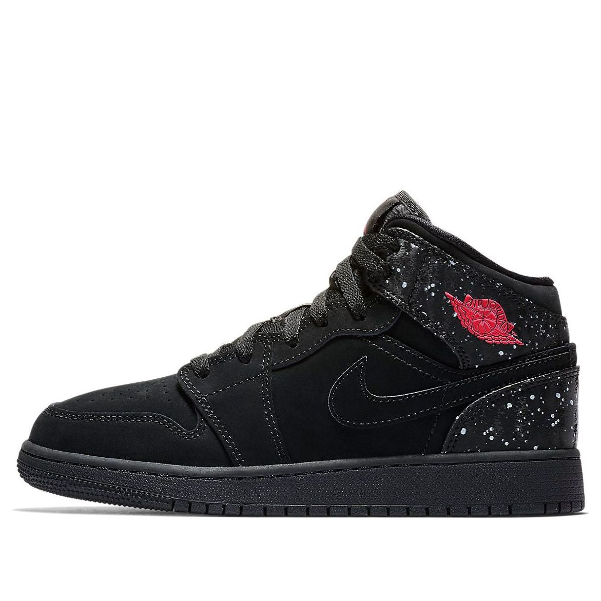 (GS) Air Jordan 1 Mid 'Black Rush Pink' 555112-001