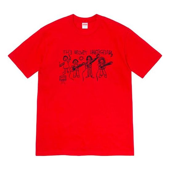 Supreme FW19 Week 4 x The Velvet Underground Drawing Tee SUP-FW19-453