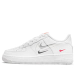(GS) Nike Air Force 1 Low 'Multi-Swoosh White Particle Grey Photon Dust Bright Crimson' DO6486-100