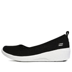 (WMNS) Skechers Sport Active Slip-on Shoes 'Black' 23758-BKW