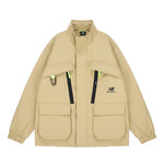 New Balance Men's New Balance Fleece Lined Stay Warm Woven Sports Jacket Khaki AMJ21357-MS