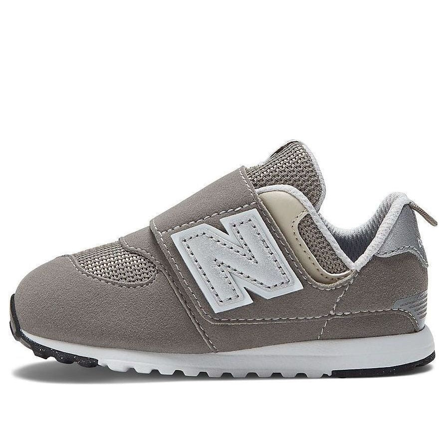 (TD) New Balance 574 New-B Hook & Loop 'Rain Cloud Silver Metallic' NW574GR