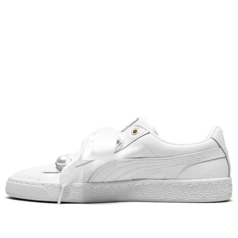 (WMNS) PUMA Suede Platform Bling 'White' 366732-01