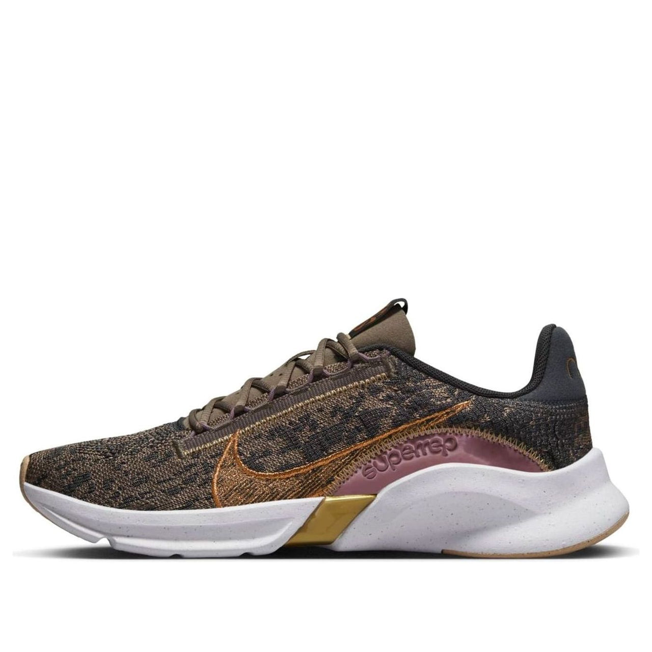 (WMNS) Nike SuperRep Go 3 Next Nature Flyknit Premium 'Olive Grey Metallic Copper' DQ4679-001