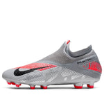 Nike Phantom Vision 2 Academy DF MG 'Metallic Grey Crimson' CD4156-906