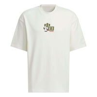 adidas China T-Shirt 'White Olive Green'' Asia Sizing JI6839
