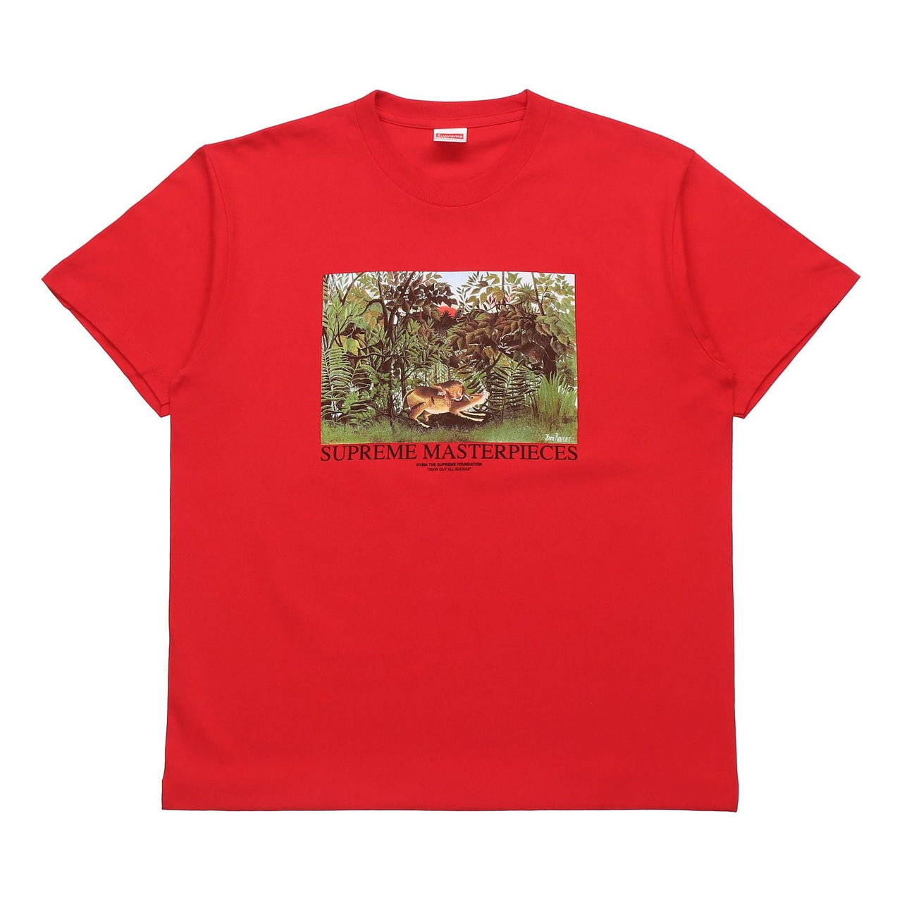 Supreme SS20 Week 1 Masterpieces Tee landscape Printing Short Sleeve Unisex Red SUP-SS20-328