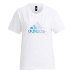 (WMNS) adidas Fi Shiny Bos Logo Printing Round-neck Tee White H09748