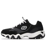 (WMNS) Skechers D'Lites Running Shoes Black 66666118-BLK