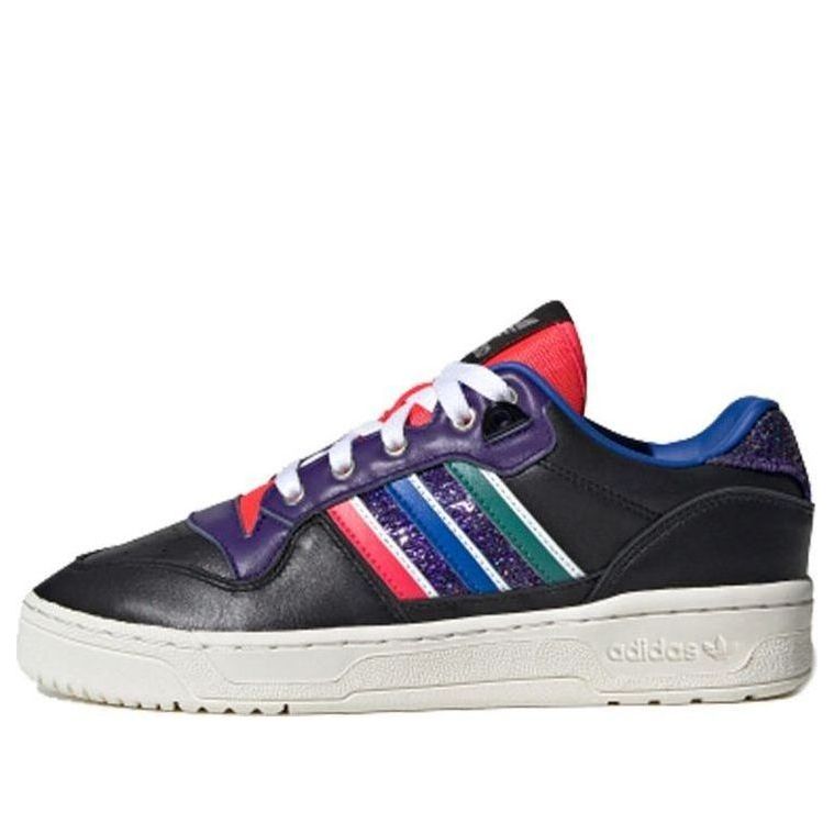 (WMNS) adidas Rivalry Low 'Black Purple Red' FW9618