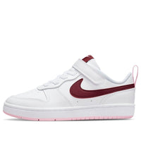 (PS) Nike Court Borough Low 2 'White Dark Beetroot' BQ5451-120
