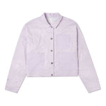 (WMNS) Converse Printing Casual Reversible Short Shirt Jacket Purple 10022421-A01
