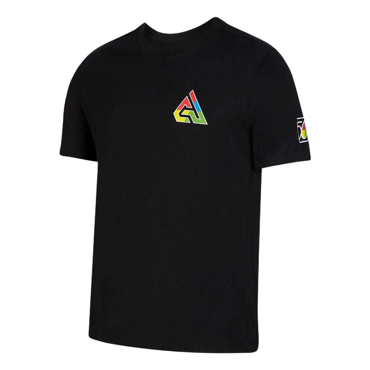 Nike Back Logo Pattern Printing Round Neck Casual Short Sleeve Black DV5366-010