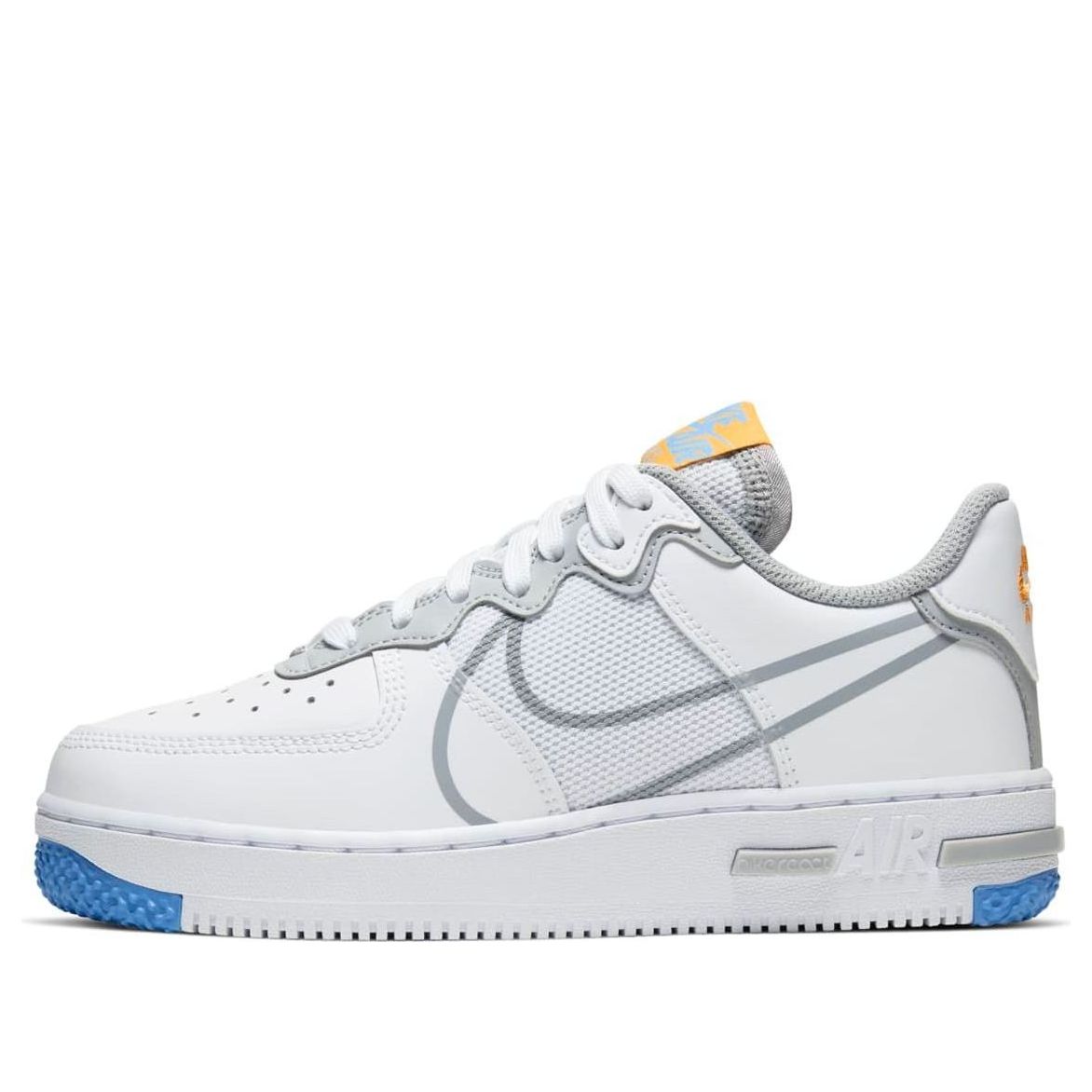 (GS) Nike Air Force 1 React SU 'White Light Smoke Grey' CT5117-102