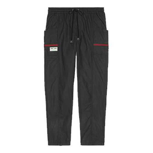 Men's Gucci Label Black Long Pants/Trousers 604171-XDBCH-1043