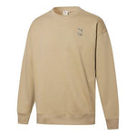 PUMA x Maison Kitsune Unisex Breathable Knitting Round-Neck Sweatshirt Khaki 532324-96