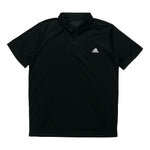 adidas Fab Logo Applique Sports Breathable Short-sleeve Polo Shirt Men Black CV8322