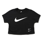 (WMNS) Nike Sportswear Swoosh Logo Casual Short T-Shirt 'Black' CJ3765-010