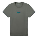 Vans Men's Logo Print Short Sleeve Men's Olive-green VN0A4P5HDB0