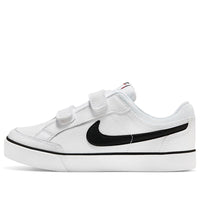 (PS) Nike Capri 3 LTR Leather 'White Black' 579948-106
