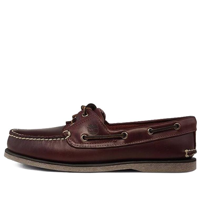 Timberland Leather Handmade Boat Shoes Brown 25077