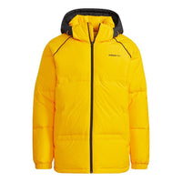 adidas neo M Cb Down Casual Stay Warm Sports hooded down Jacket Yellow HF0503