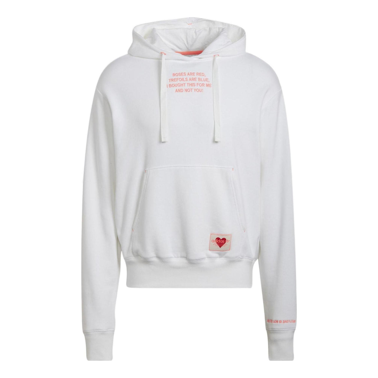 Men's adidas originals V-Day Valentine's Day Series Cotton White HJ9601