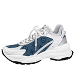(WMNS) LOUIS VUITTON Run 55 Sneakers 'Denim Monogram Silver' 1ABHQJ
