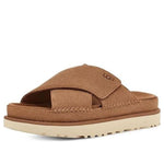 (WMNS) UGG Goldenstar Cross Slide 'Chestnut' 1137910-CHE