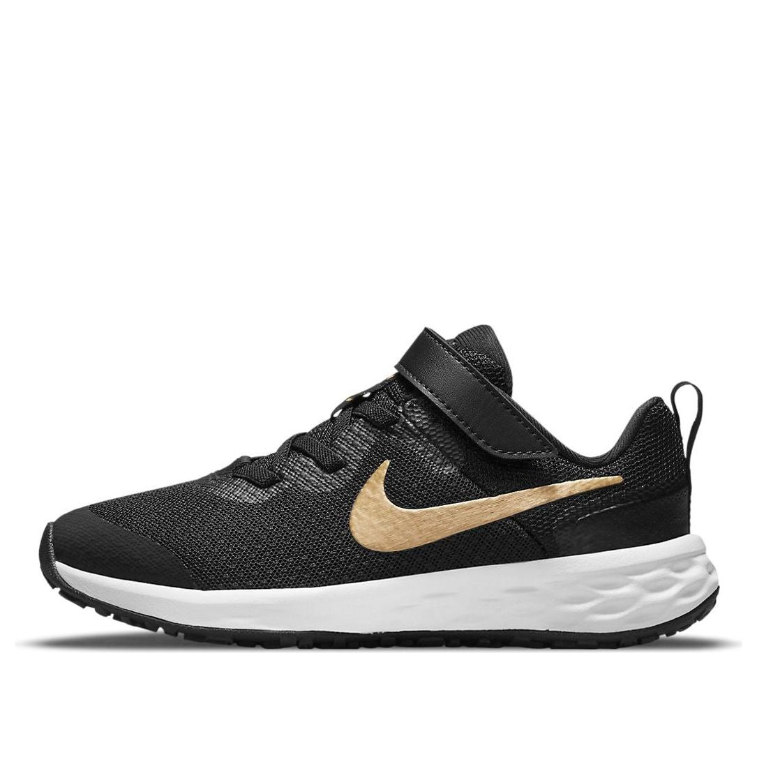 (PS) Nike Revolution 6 'Black Metallic Gold' DD1095-002