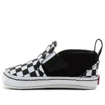(TD) Vans Slip-On V Crib 'Checker - Black White' VN0A2XSLFB7