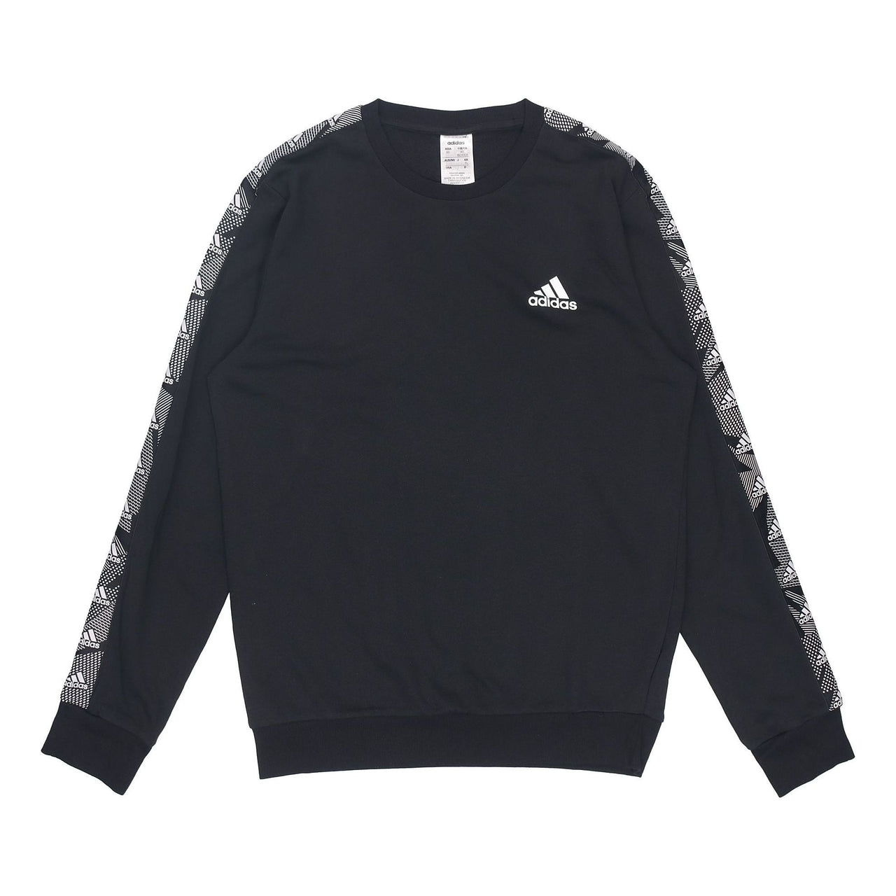 Black adidas M E Tpe Swt Round Collar Casual Suit GD5448