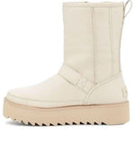 (WMNS) UGG Classic Rebel Biker Short Boot 'Bone' 1106913-BONE