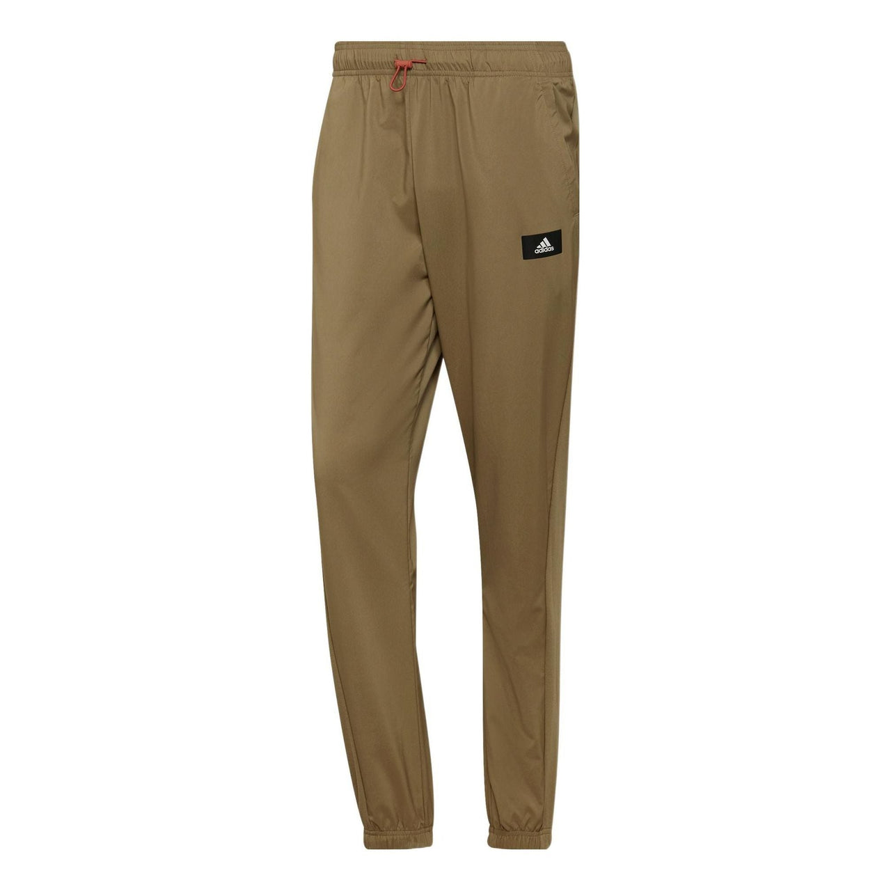Men's adidas Solid Color Logo Label Side Pocket Bundle Feet Sports Pants/Trousers/Joggers Green H61146